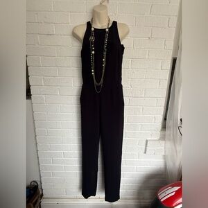 Maje Navy Blue Sleeveless Jumpsuit